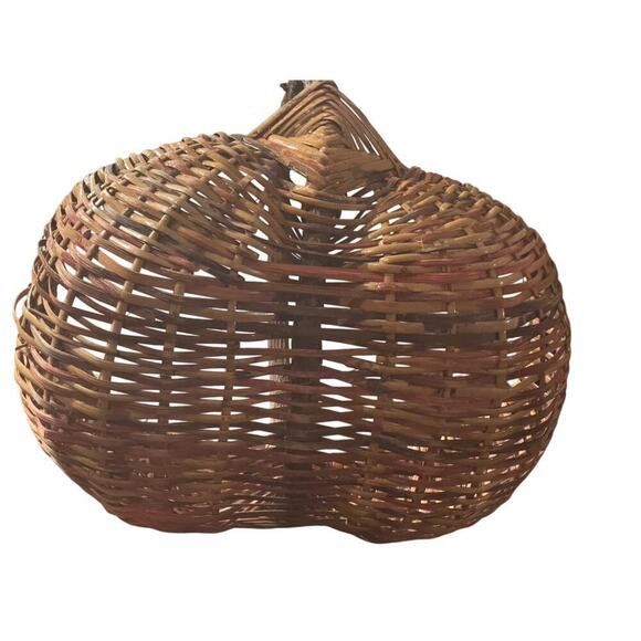 Primative Woven Buttocks Splint Gathering Basket - Picture 3 of 6